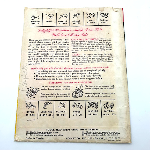 Vogart Vintage Hot Iron Transfers #297 Hansel and Gretel - Picture 6 of 6